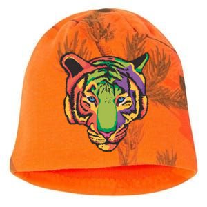 Colorful Tiger Head Kati - Camo Knit Beanie