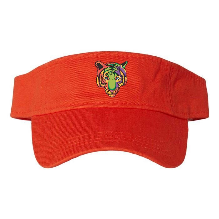 Colorful Tiger Head Valucap Bio-Washed Visor