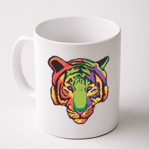 Colorful Tiger Head Coffee Mug