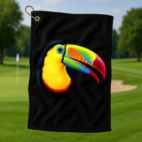 Colorful Toucan Golf Towel
