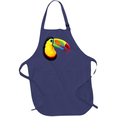 Colorful Toucan Full-Length Apron With Pockets