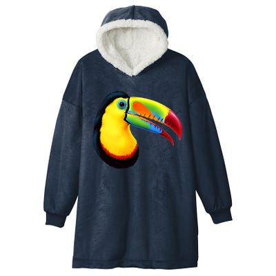 Colorful Toucan Hooded Wearable Blanket