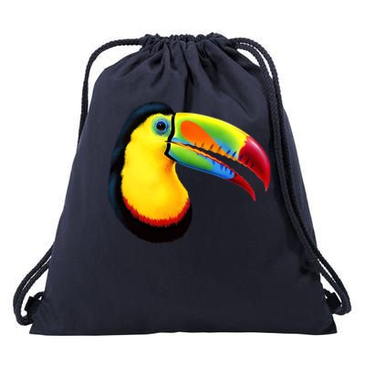 Colorful Toucan Drawstring Bag