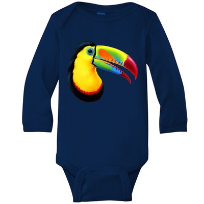 Colorful Toucan Baby Long Sleeve Bodysuit