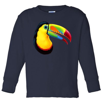 Colorful Toucan Toddler Long Sleeve Shirt