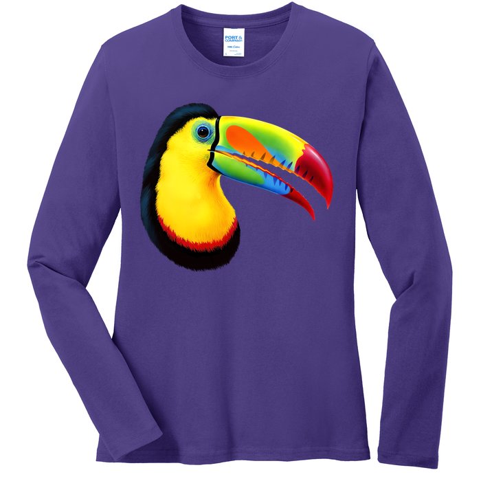 Colorful Toucan Ladies Long Sleeve Shirt