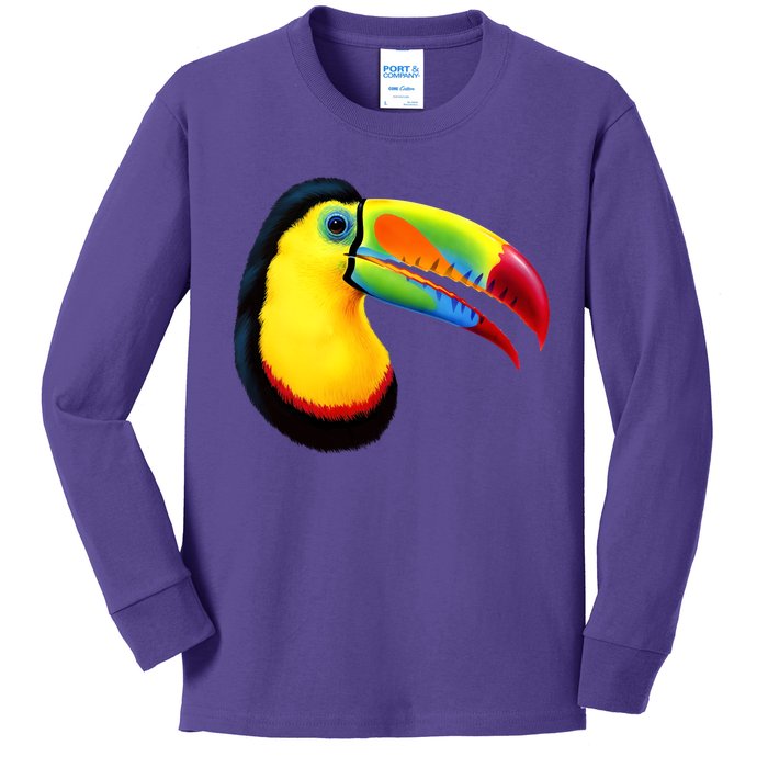 Colorful Toucan Kids Long Sleeve Shirt