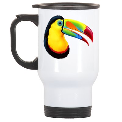 Colorful Toucan Stainless Steel Travel Mug