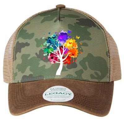 Colorful tree of life Legacy Tie Dye Trucker Hat