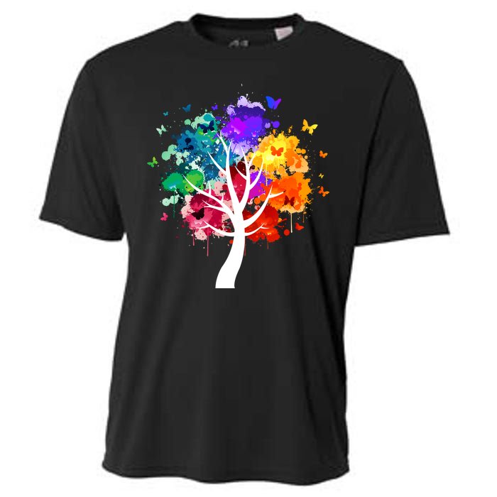 Colorful Tree Of Life Cooling Performance Crew T-Shirt