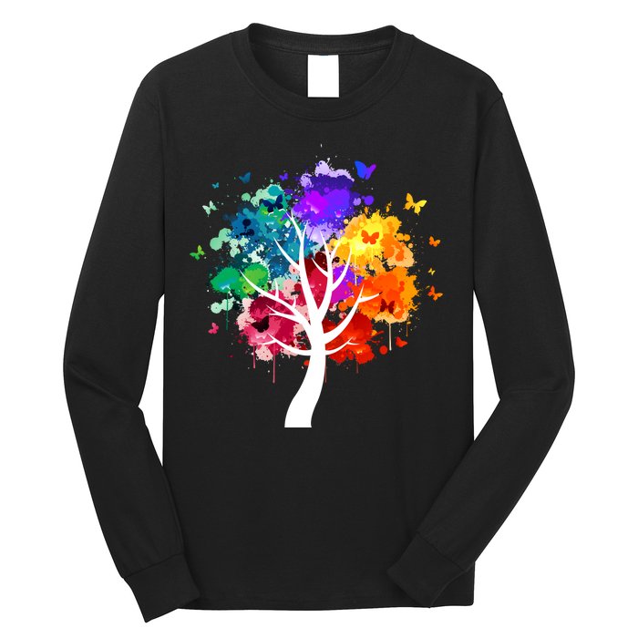 Colorful Tree Of Life Long Sleeve Shirt