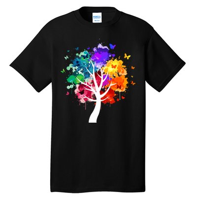 Colorful Tree Of Life Tall T-Shirt