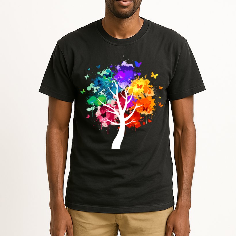 Colorful tree of life Tall T-Shirt