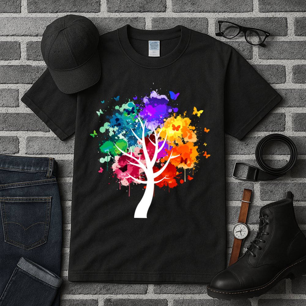 Colorful tree of life Tall T-Shirt