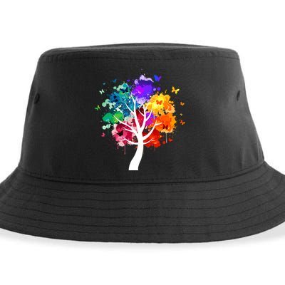 Colorful Tree Of Life Sustainable Bucket Hat