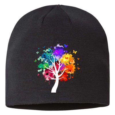 Colorful Tree Of Life Sustainable Beanie