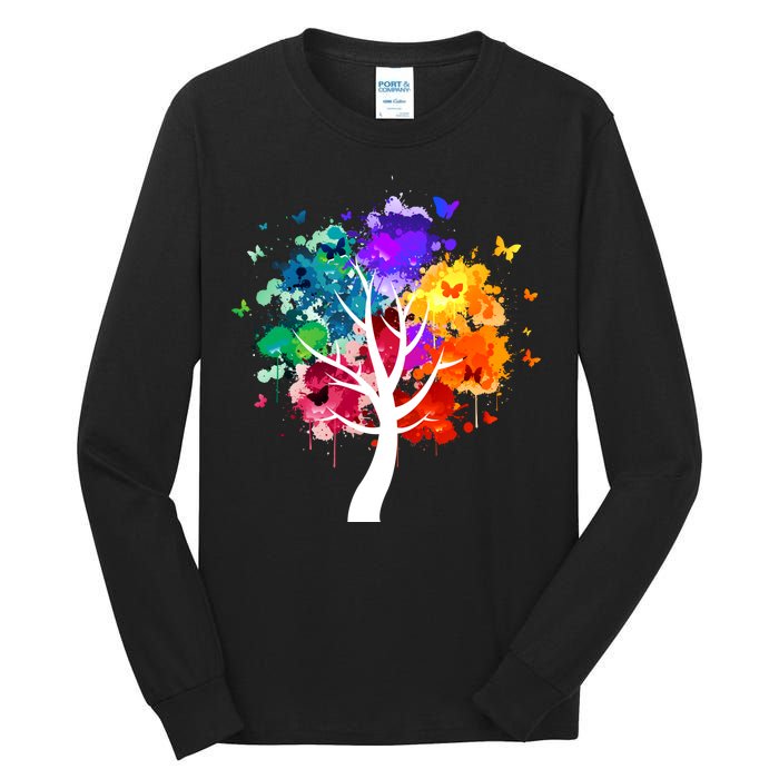 Colorful Tree Of Life Tall Long Sleeve T-Shirt