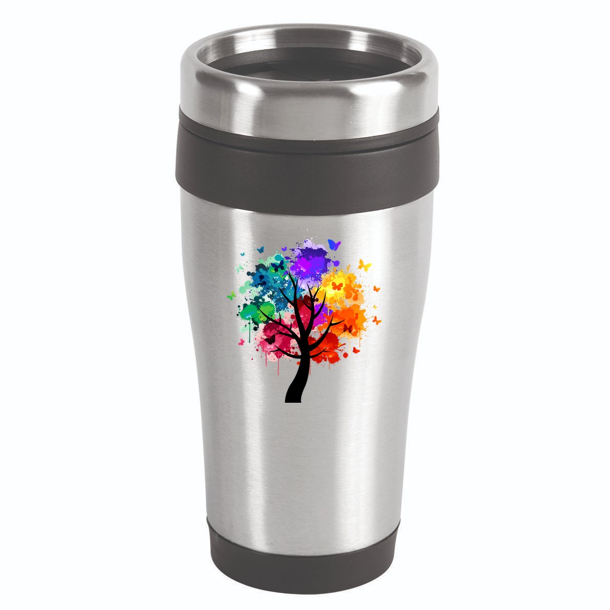 Colorful Tree Of Life 16oz Travel Tumbler