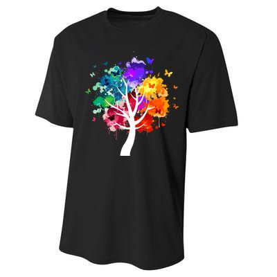 Colorful Tree Of Life Performance Sprint T-Shirt