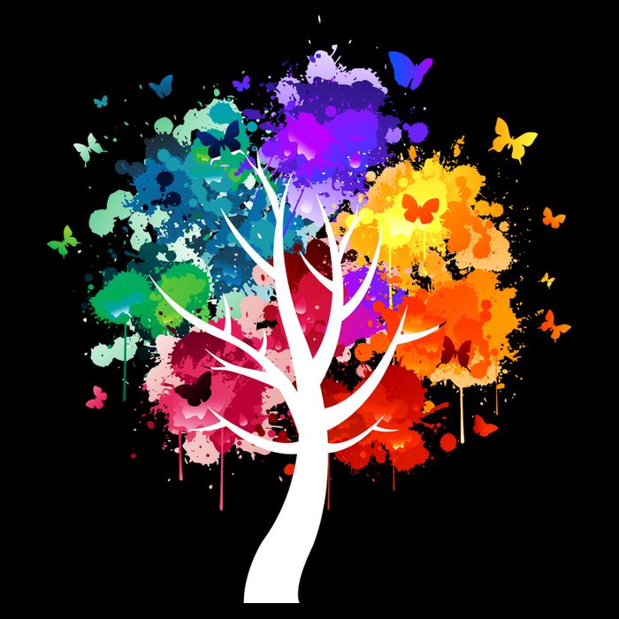 Colorful tree of life Baby Bodysuit