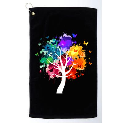 Colorful Tree Of Life Platinum Collection Golf Towel