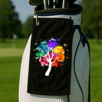 Colorful tree of life Golf Towel