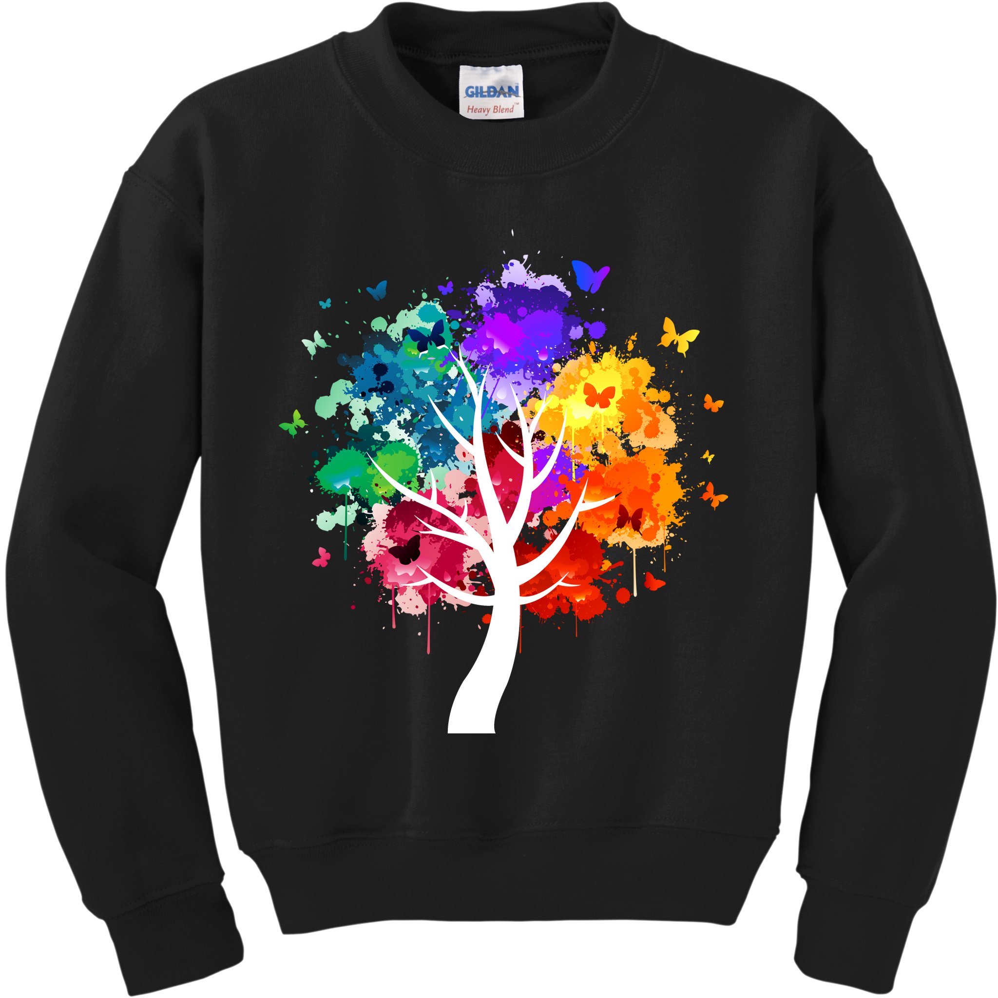 Colorful Tree Of Life Kids Sweatshirt