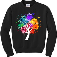 Colorful Tree Of Life Kids Sweatshirt