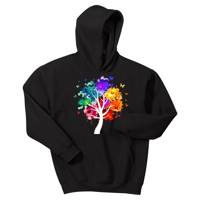 Colorful Tree Of Life Kids Hoodie