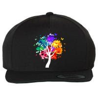 Colorful Tree Of Life Wool Snapback Cap