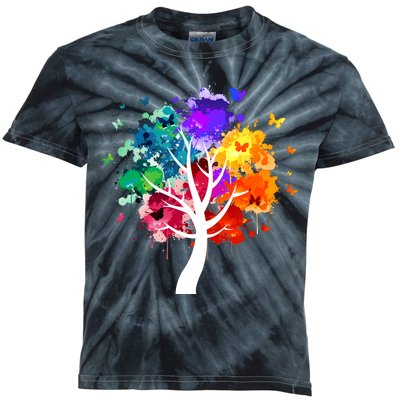 Colorful Tree Of Life Kids Tie-Dye T-Shirt