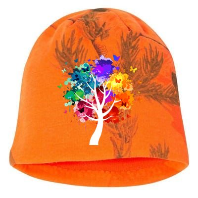 Colorful Tree Of Life Kati - Camo Knit Beanie