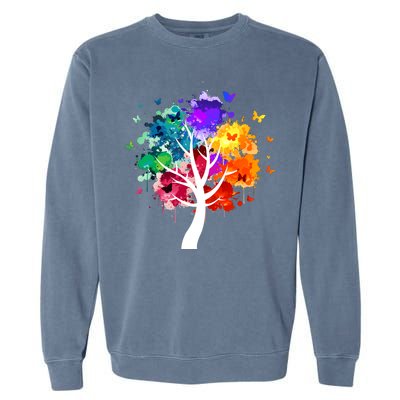 Colorful Tree Of Life Garment-Dyed Sweatshirt