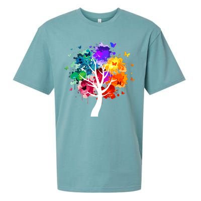 Colorful Tree Of Life Sueded Cloud Jersey T-Shirt