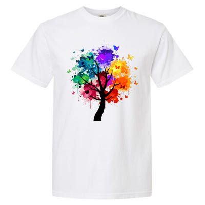 Colorful Tree Of Life Garment-Dyed Heavyweight T-Shirt