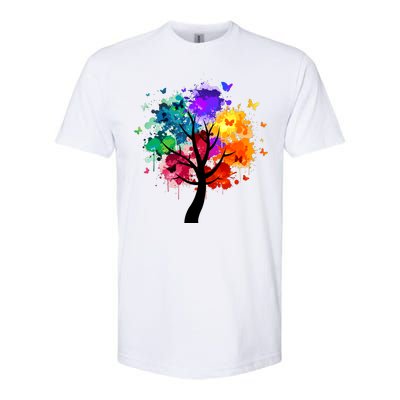 Colorful Tree Of Life Softstyle CVC T-Shirt