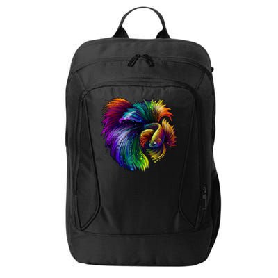 Colorful Tropical Beta Fish City Backpack