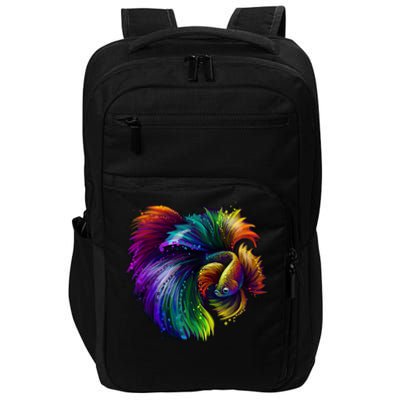 Colorful Tropical Beta Fish Impact Tech Backpack