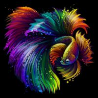 Colorful Tropical Beta Fish Mug