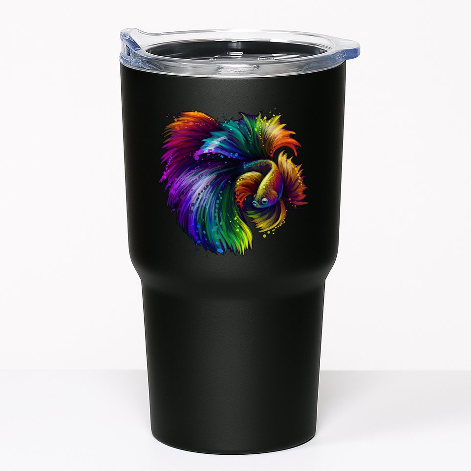 Colorful Tropical Beta Fish Tumbler