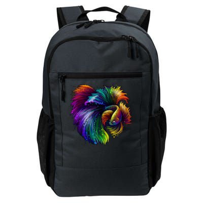 Colorful Tropical Beta Fish Daily Commute Backpack