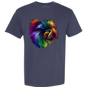 Colorful Tropical Beta Fish Garment-Dyed Heavyweight T-Shirt