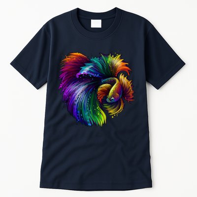 Colorful Tropical Beta Fish Tall T-Shirt