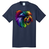 Colorful Tropical Beta Fish Tall T-Shirt