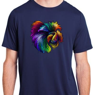 Colorful Tropical Beta Fish Adult ChromaSoft Performance T-Shirt