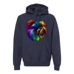 Colorful Tropical Beta Fish Premium Hoodie