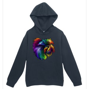 Colorful Tropical Beta Fish Urban Pullover Hoodie