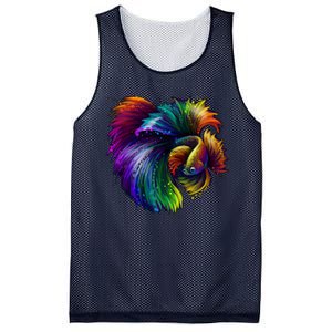 Colorful Tropical Beta Fish Mesh Reversible Basketball Jersey Tank