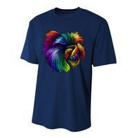 Colorful Tropical Beta Fish Performance Sprint T-Shirt