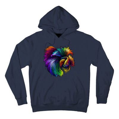 Colorful Tropical Beta Fish Tall Hoodie